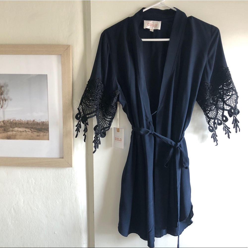 Stone Cold Fox Robe Navy